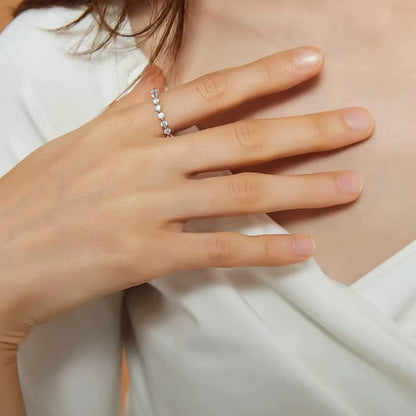 Elegant 2.5mm Round CZ Wedding Band in 925 Sterling Silver - A Dazzling Choice for Every Occasion