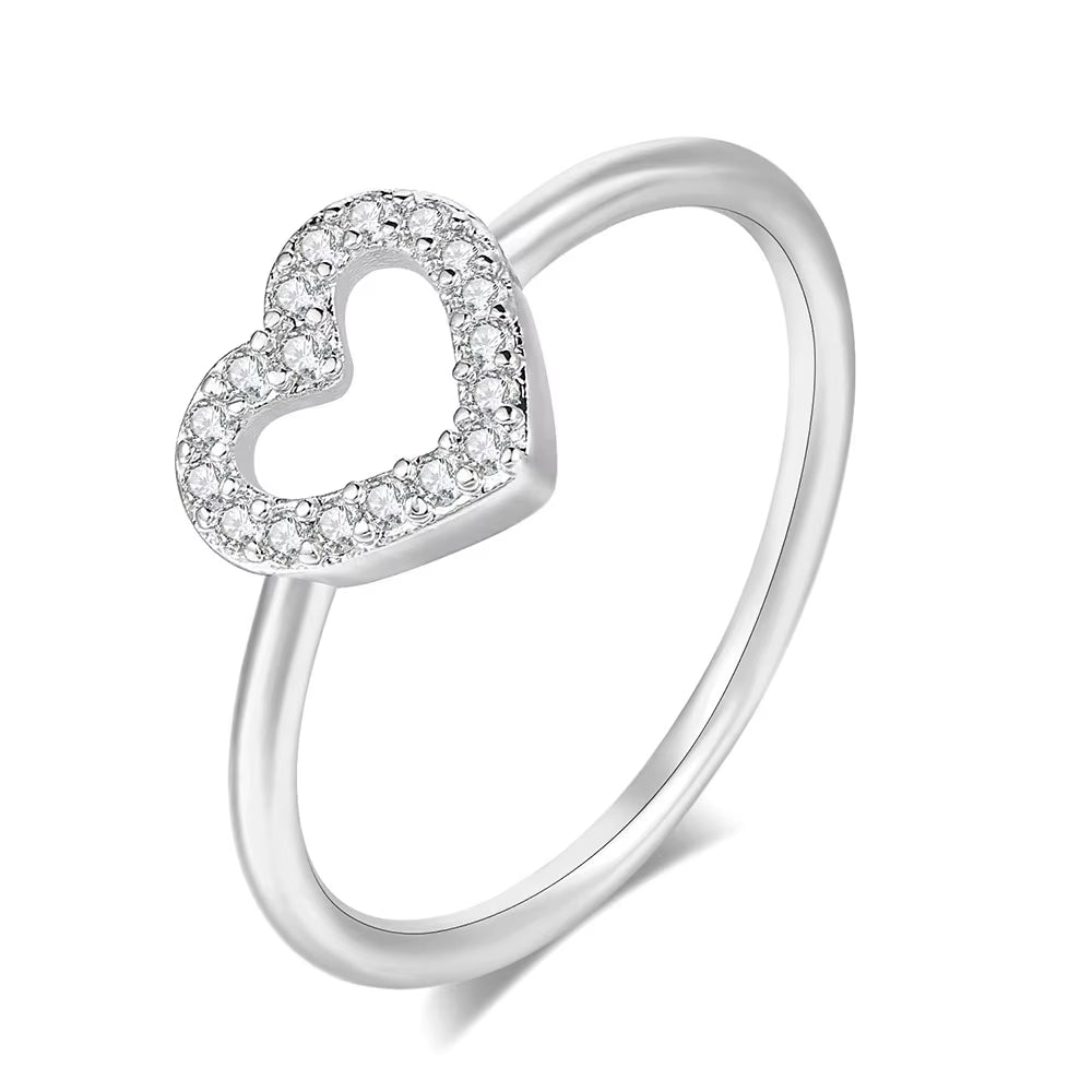Elegant Heart Dainty Rings for Women - Stunning Gold Color Fashion Jewelry for Every Occasion
