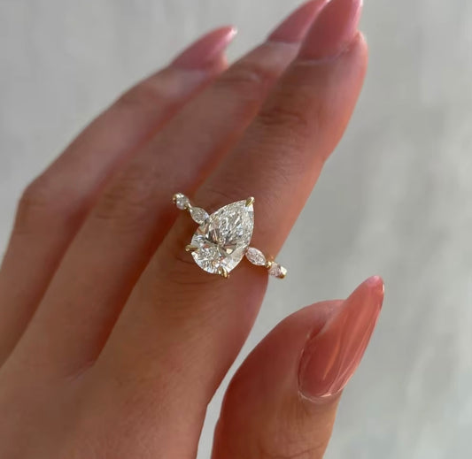5 Carat Pear Engagement Ring