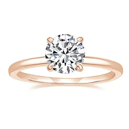 Stunning 1.5CT Round Cut CZ Engagement Ring in 925 Sterling Silver - Perfect Wedding Jewelry for Women