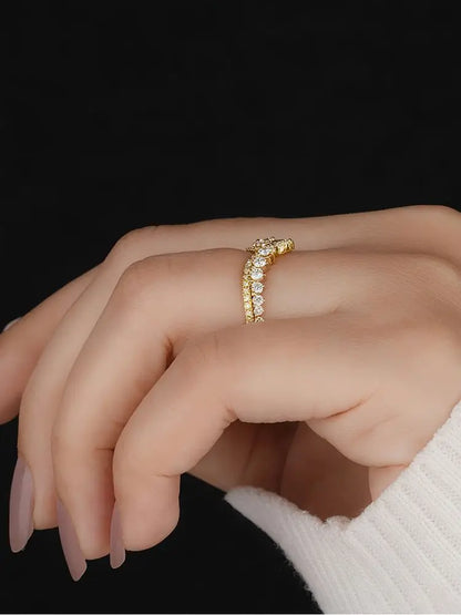 Discover the Exquisite 925 Sterling Silver Water Drop Zircon Crown Ring - A Luxurious Choice for Engagements and Weddings