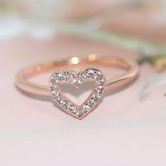 Elegant Heart Dainty Rings for Women - Stunning Gold Color Fashion Jewelry for Every Occasion