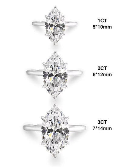 Elegant 925 Sterling Silver 2 Carat Horse Eye Zircon Ring for Women - Perfect for Engagement and Weddings