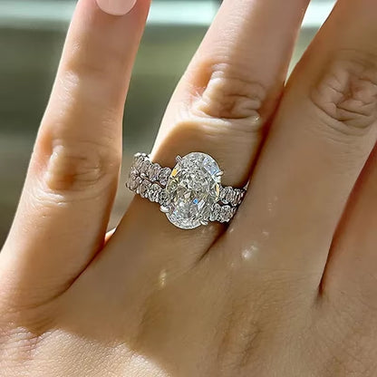 Stunning CAOSHI 2-Piece Bridal Ring Set for Women - Dazzling Cubic Zirconia Stackable Luxury Jewelry Gift for Weddings and Parties