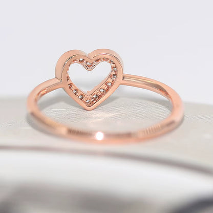 Elegant Heart Dainty Rings for Women - Stunning Gold Color Fashion Jewelry for Every Occasion