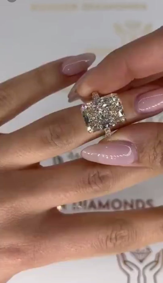 5 Carat Radiant Cut Engagement Ring